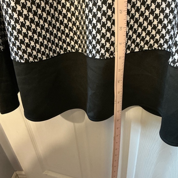 Michel Studio Black and White Checkered Midi Dress - Picture 11 of 13